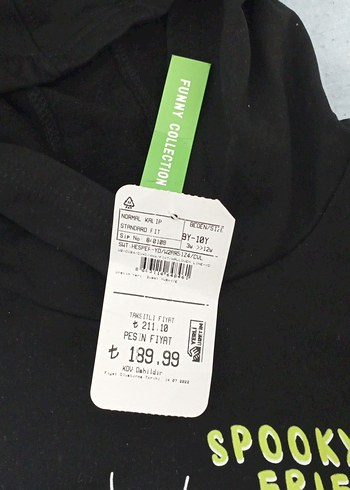 Erkek Çocuk Siyah Kapüşonlu Baskılı Sweatshirt - Görsel 2