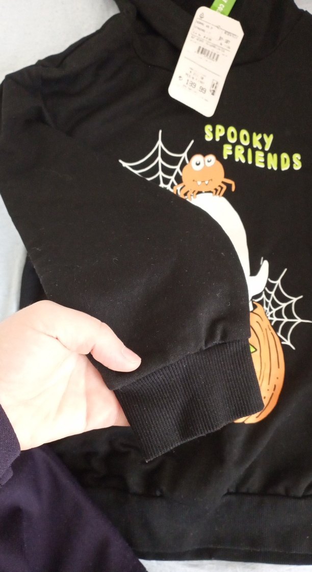 Erkek Çocuk Siyah Kapüşonlu Baskılı Sweatshirt - Görsel 3