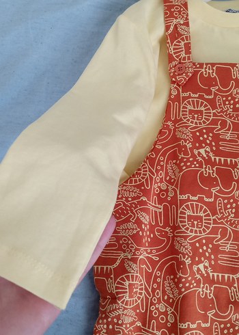 Renkli Desenli Erkek Çocuk Salopet - Görsel 4