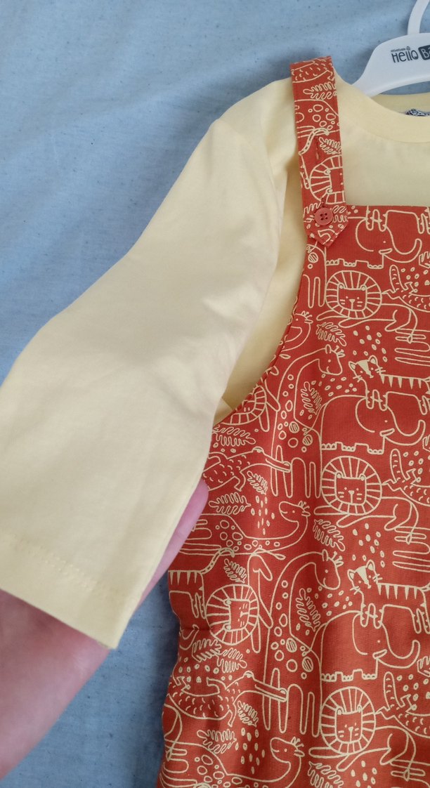 Renkli Desenli Erkek Çocuk Salopet - Görsel 4