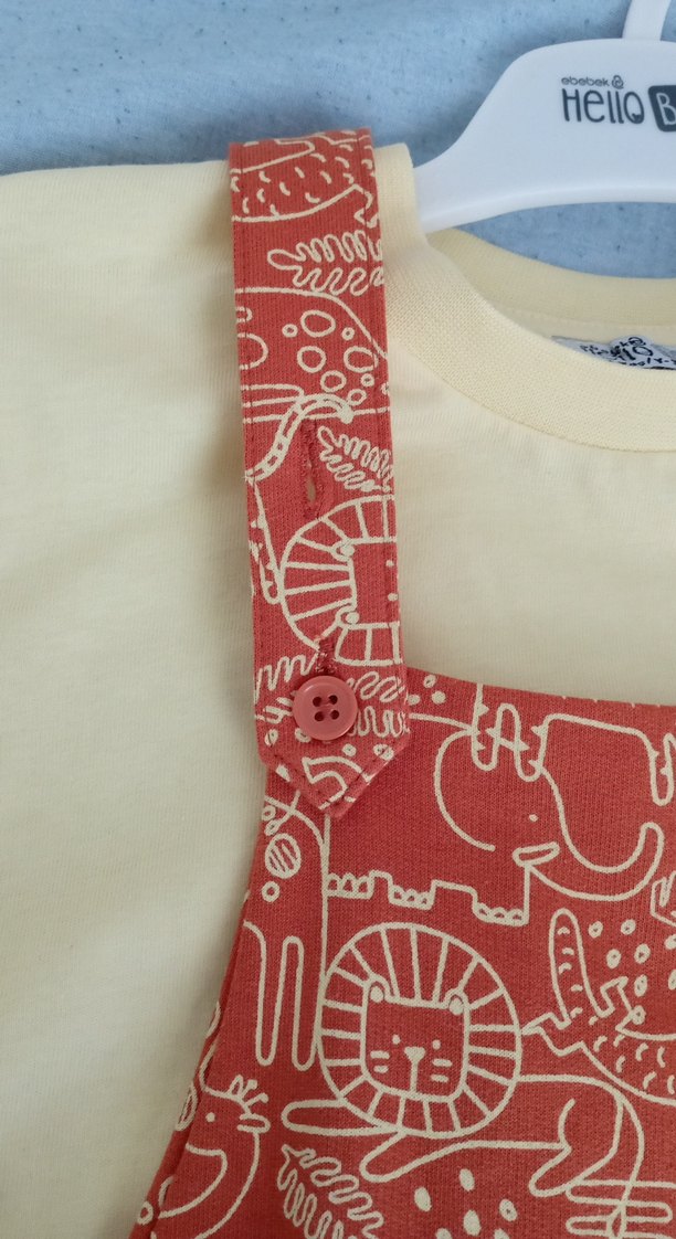 Renkli Desenli Erkek Çocuk Salopet - Görsel 3