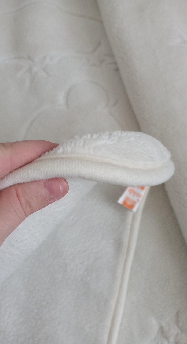 Beyaz Çocuk Battaniyesi, Yumuşak Dokulu - Görsel 5