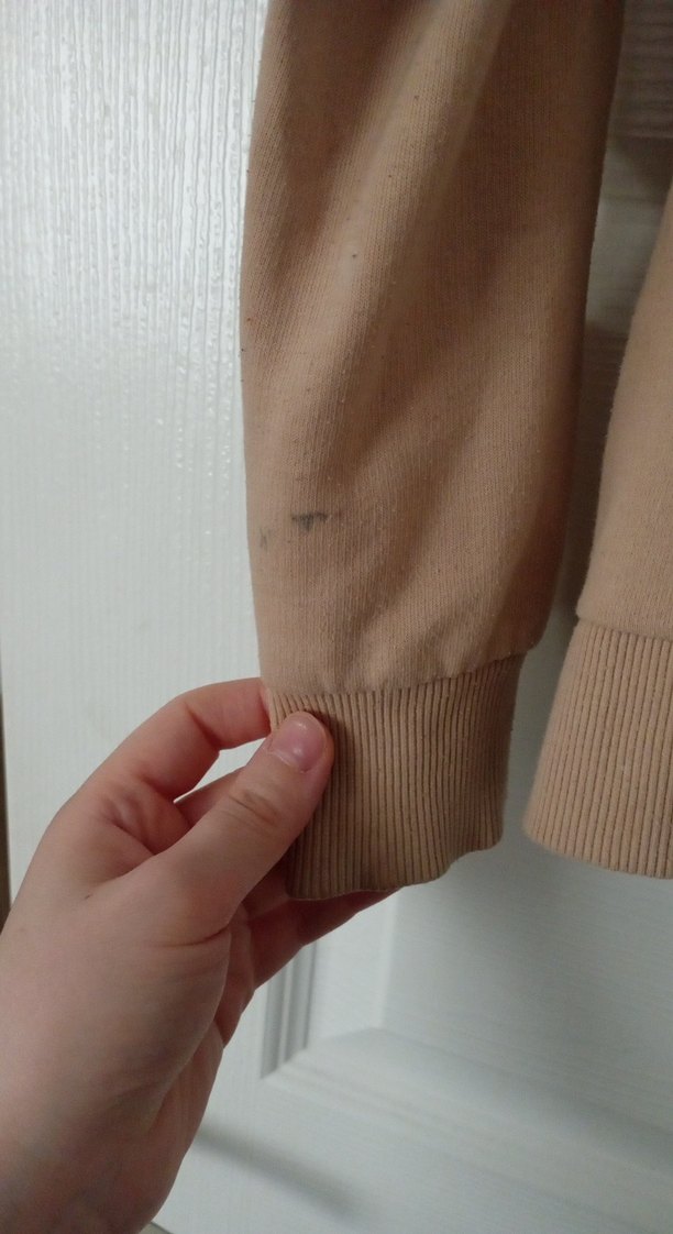 Bej Kapüşonlu Fermuarlı Kadın Sweatshirt - Görsel 5