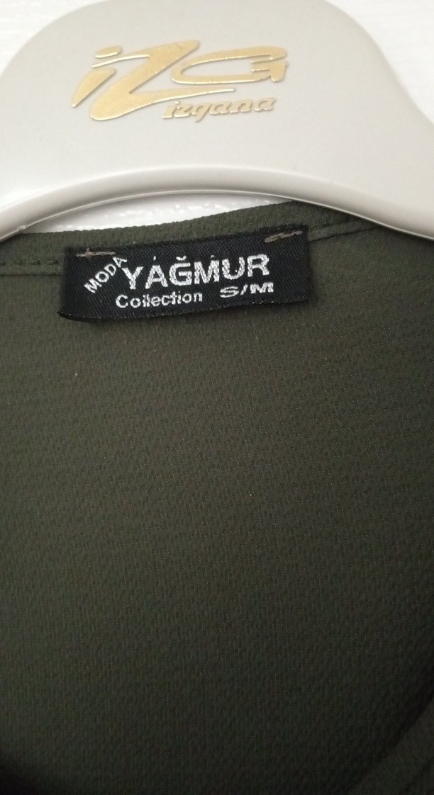 Kadın Koyu Haki Pilili Uzun Keten Tunik - Görsel 4