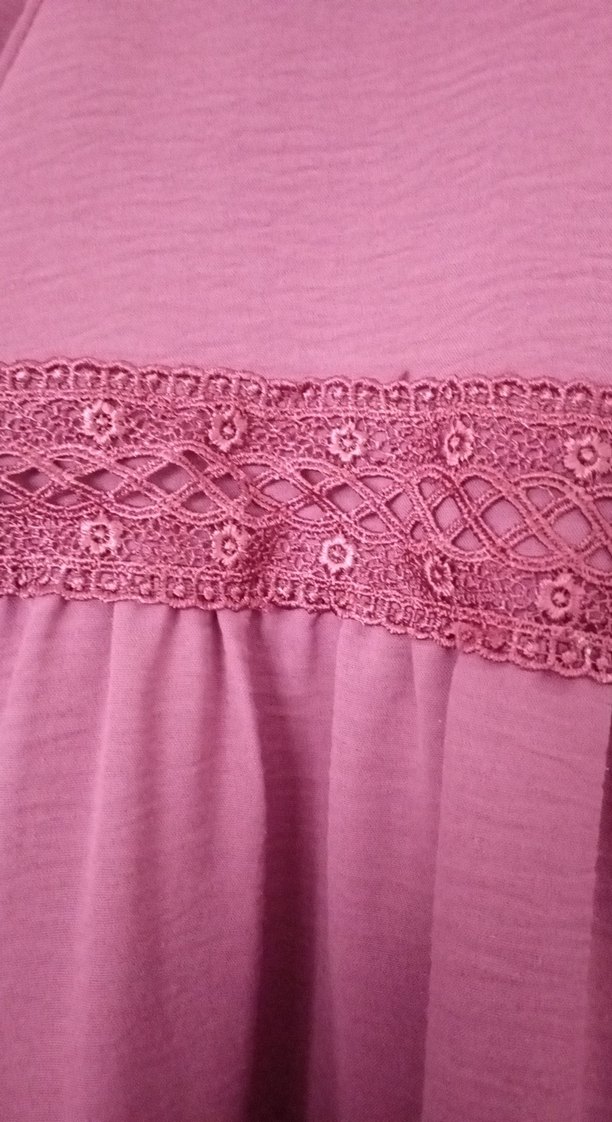 Bordo Uzun Kollu Bohem Triko Tunik - Görsel 5