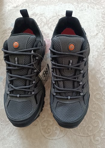 Gri Erkek Outdoor Ayakkabı Velcro Detaylı
