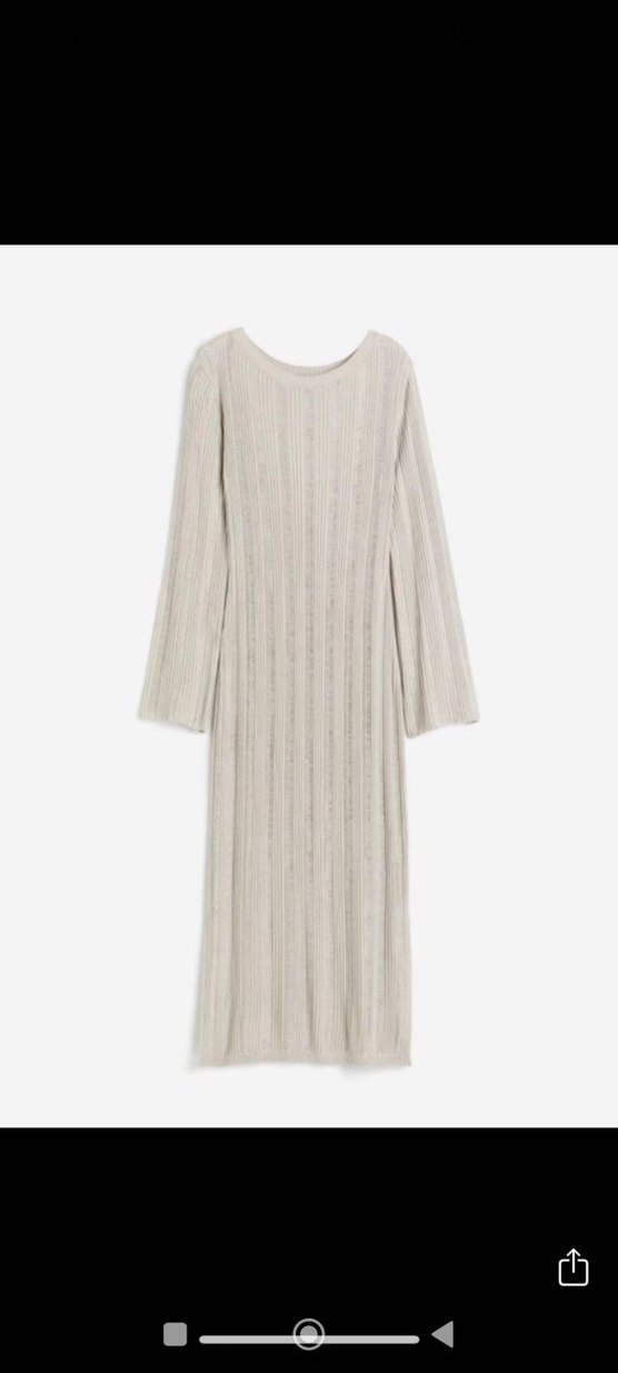 H&M triko Uzun Elbise - Görsel 2