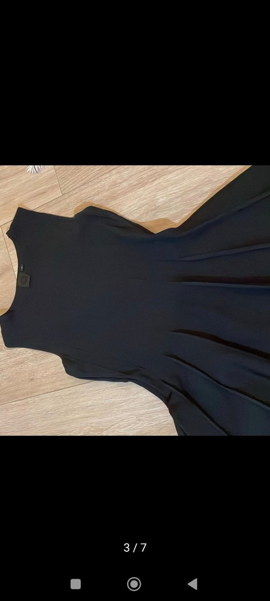 network que marka siyah triko elbise - Görsel 2