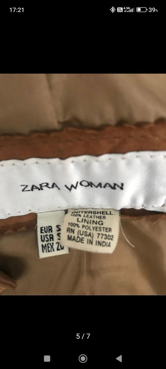 Zara%100 süet Kemerli Ceket - Görsel 2