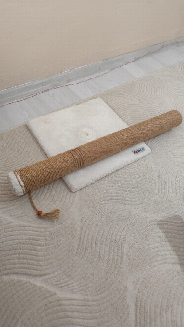 Bej 82 cm Kedi Tırmalama Tahtası - Görsel 2