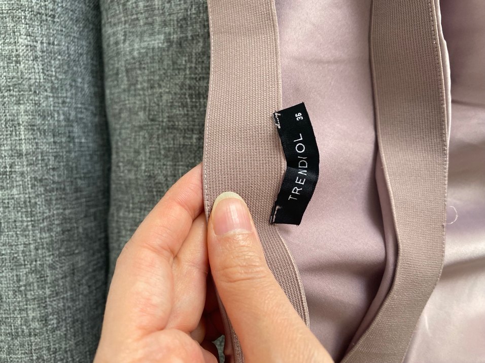 Pembe Saten Midi Drapeli Kadın Etek - Görsel 4