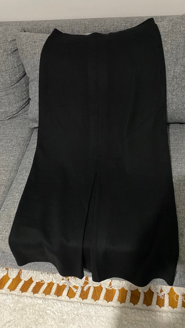 Siyah Uzun Beli Lastikli etek - Görsel 2