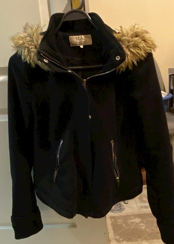 Zara siyah Fermuarlı Mont - Görsel 2