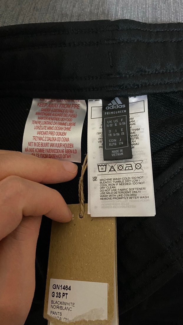 Erkek orijinal Adidas Çizgili Elastik Eşofman Altı - Görsel 4