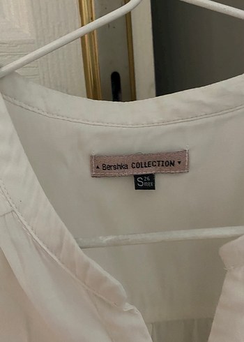 Bershka Uzun Kollu Ekru V Yakalı Kadın Gömlek - Görsel 4