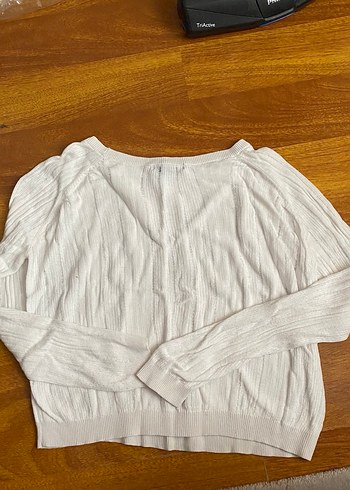 Mango Kadın Beyaz Triko Bluz - Görsel 3