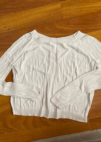 Mango Kadın Beyaz Triko Bluz - Görsel 2