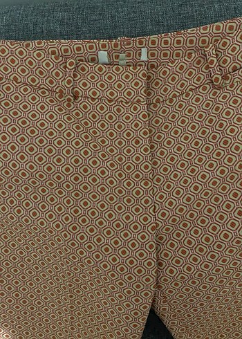 Desenli Kadın Kumaş Pantolon - Görsel 2