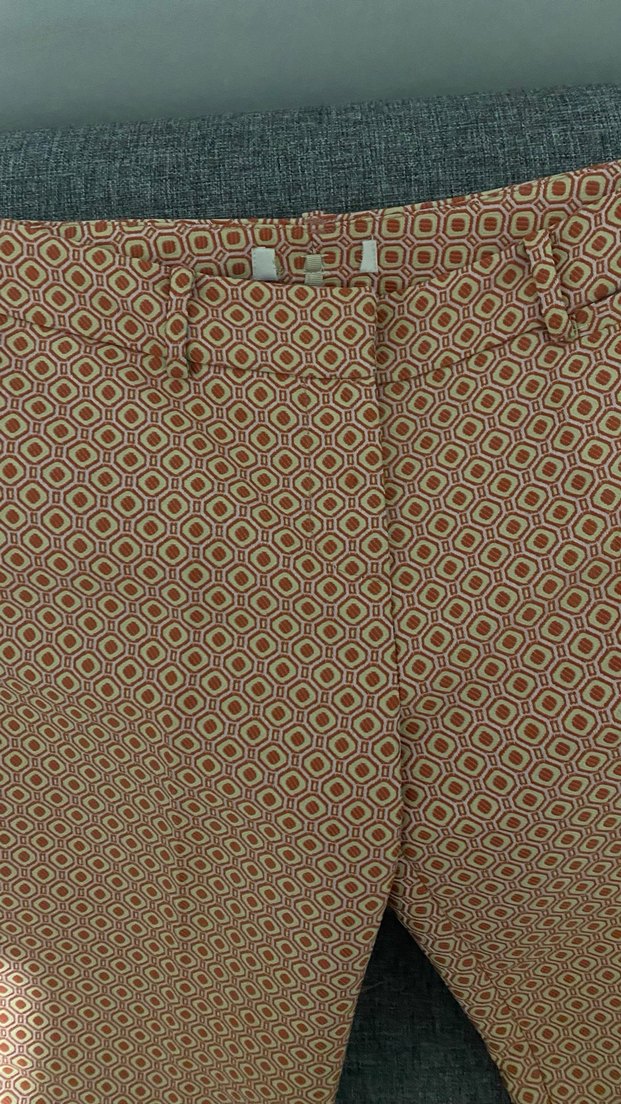 Desenli Kadın Kumaş Pantolon - Görsel 2