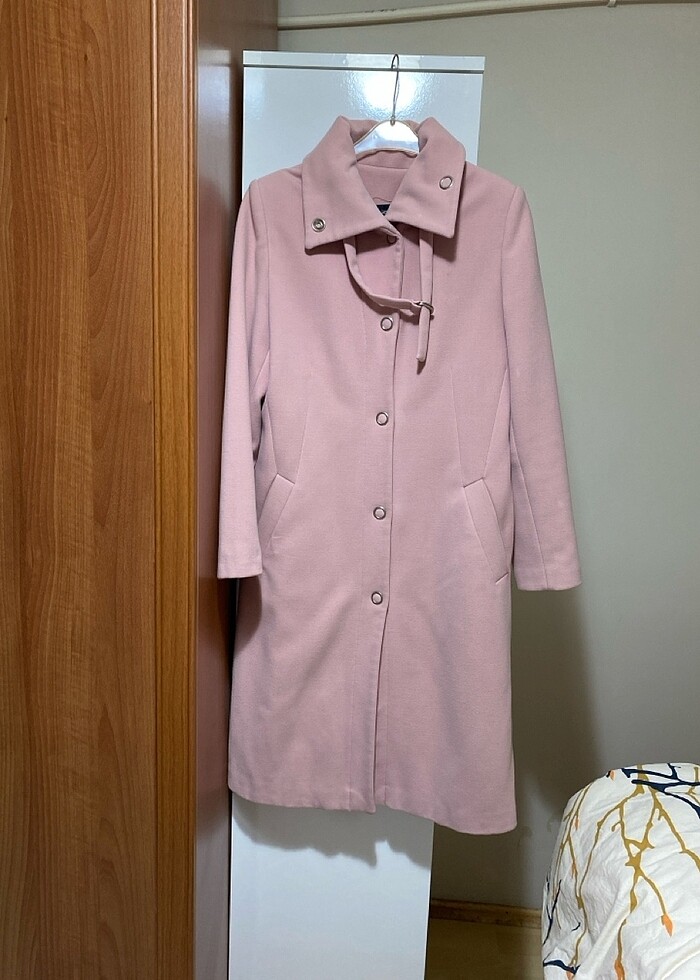 Kadın kaşe kaban - Görsel 4