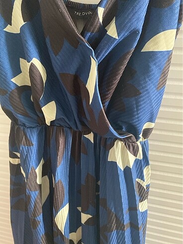 Mavi ara boy Elbise - Görsel 3