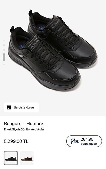 Skechers 45 Numara Deri Ayakkabı