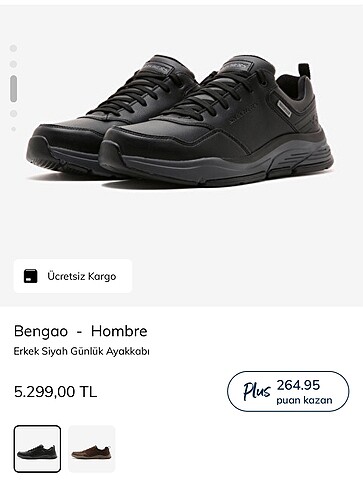 Skechers Skechers 45 Numara Deri Ayakkabı