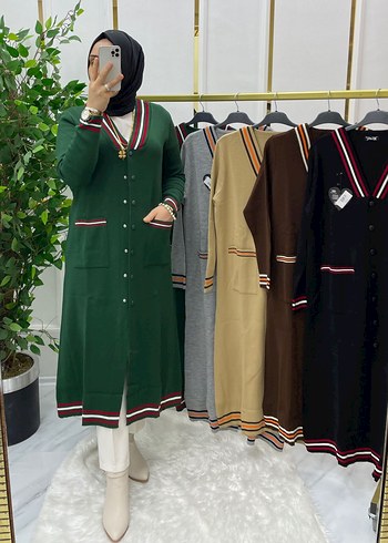 Diğer tesettür uzun kolej Hırka