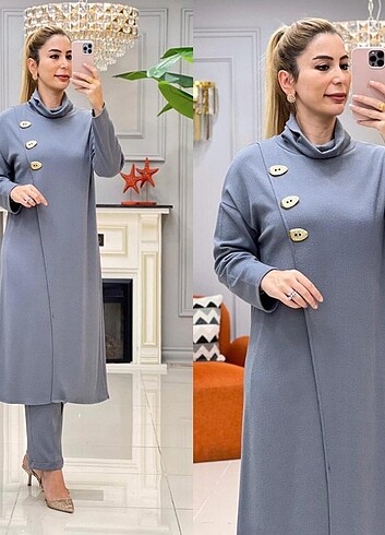 Tesettür ikili takım tunik pantolon takım ulaş