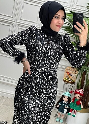 Abiye Tesettür abiye pul payet