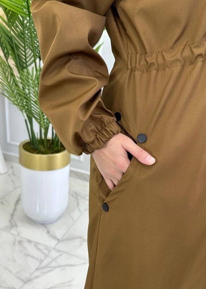 Tesettür parka mont içi kürklü kod ns4197 - Görsel 3