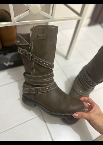 37 Beden kahverengi Renk Deichmann çizme