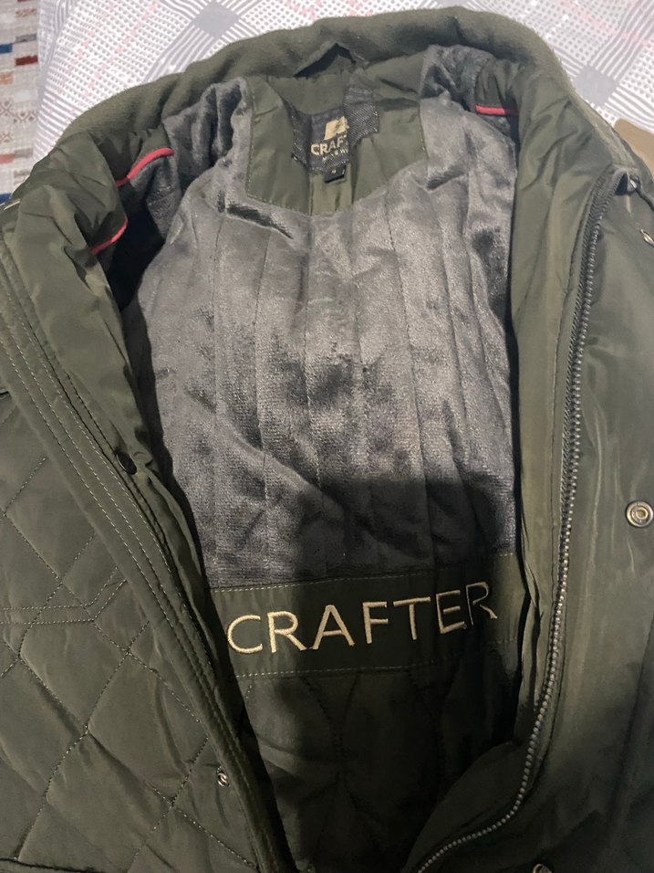 Fermuarlı ve Düğmeli Koyu Yeşik  Mont - Görsel 3