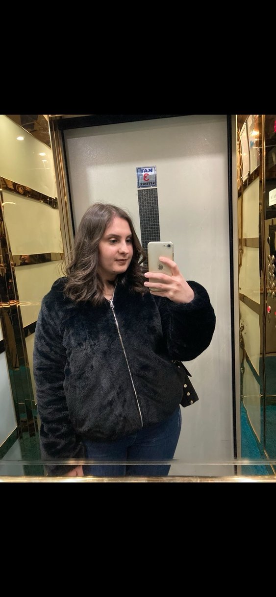 Siyah Parlak Kadın Ceket - Görsel 2