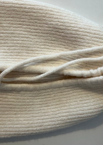 Zara  Fitilli Bağcıklı Kapüşon - Görsel 5