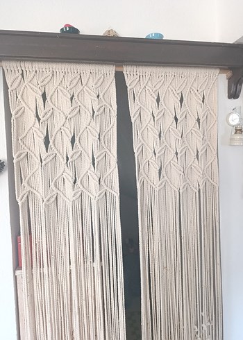 Nakışlı Bohem Bej Perde - Görsel 2