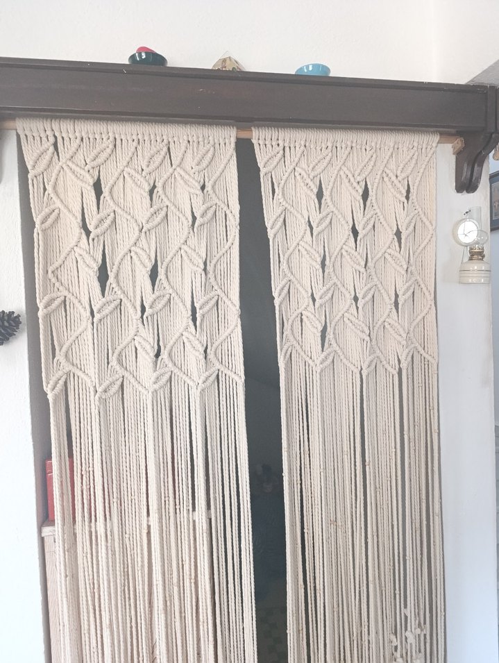 Nakışlı Bohem Bej Perde - Görsel 2