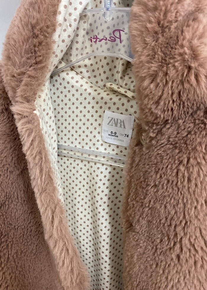 Zara kız bebek kürk tulum - Görsel 4