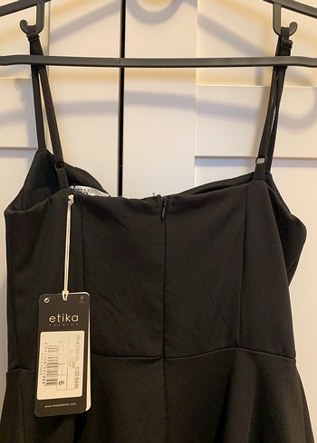 Siyah Fırfırlı Mini Gotik Elbise eda yıldız elbisesi - Görsel 4