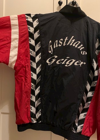 Erima Siyah Kırmızı ceket vintage - Görsel 8