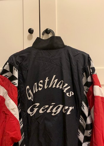 Erima Siyah Kırmızı ceket vintage - Görsel 9