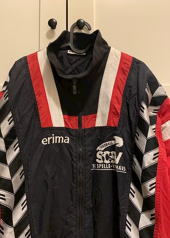 Erima Siyah Kırmızı ceket vintage - Görsel 2