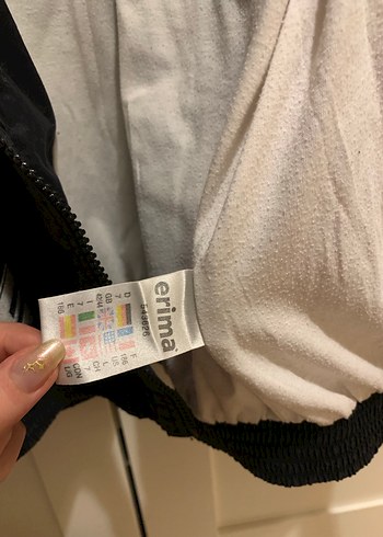 Erima Siyah Kırmızı ceket vintage - Görsel 11