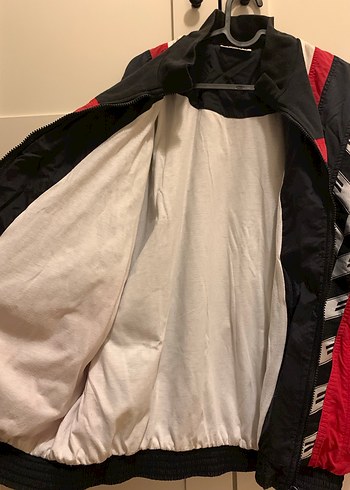 Erima Siyah Kırmızı ceket vintage - Görsel 10