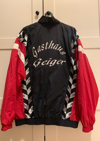 Erima Siyah Kırmızı ceket vintage - Görsel 6