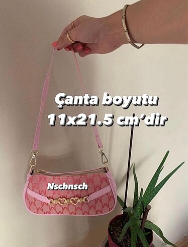 Shein pembe kalpli baget çanta