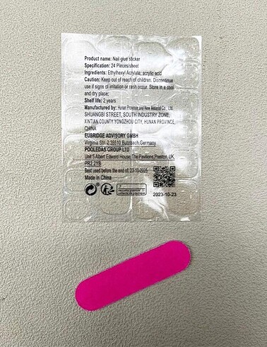  Beden Renk 24lü takma tırnak seti yapıştırıcı+törpü