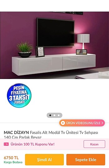 Mac dizayn tv ünitesi