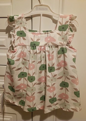 Kız Çocuk Pembe Bohem Desenli Şortlu Elbise - Görsel 2