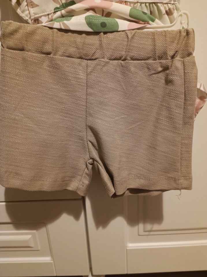 Kız Çocuk Pembe Bohem Desenli  Şortlu Elbise - Görsel 4